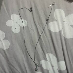 Silver Pendant initial Necklace